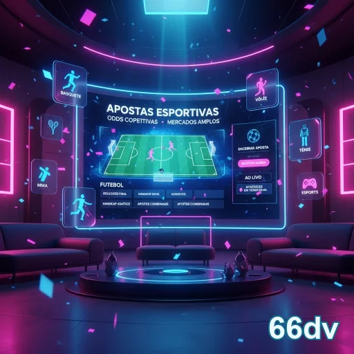 Ilustração de Explore a Diversão dos Jogos de Cassino ao Vivo na 66dv