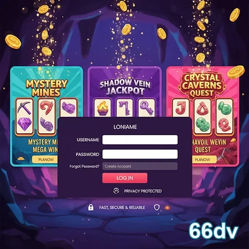Ilustração de Explore a Diversão dos Jogos de Cassino ao Vivo na 66dv