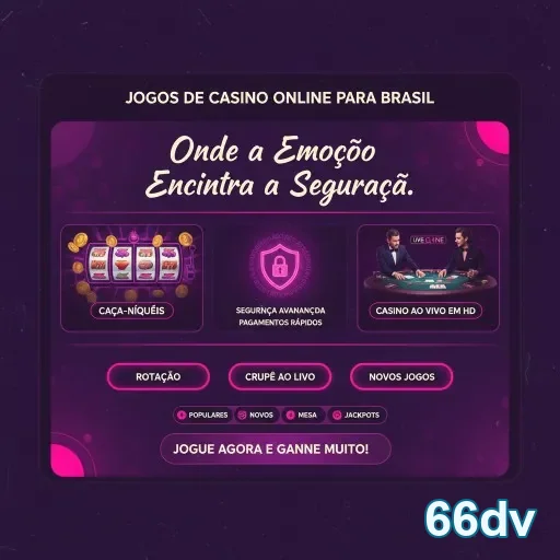 Ilustração de Explore a Diversão dos Jogos de Cassino ao Vivo na 66dv